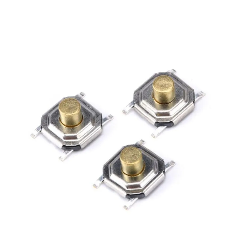 

200 шт./1 лот 4*4*1,5/3,0 мм SMD Touch Tact микропереключатель водонепроницаемая медная головка