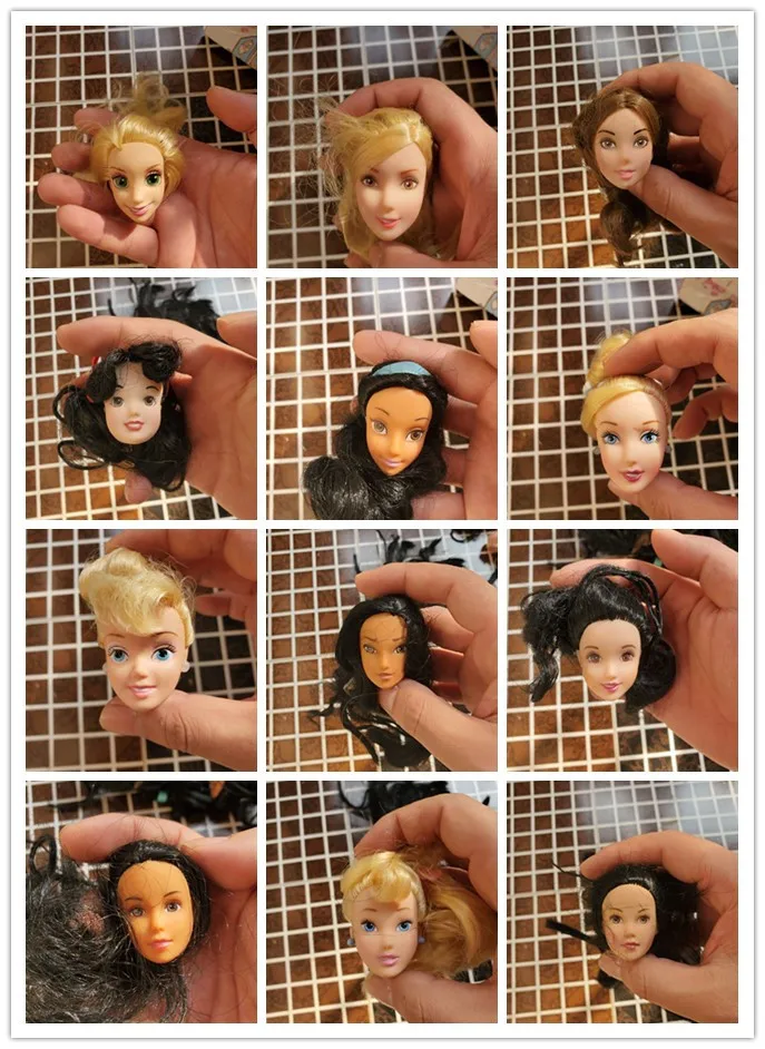 

Original DSN Doll Head Accessories mulan Snow White Cinderella mermaid princess Toys