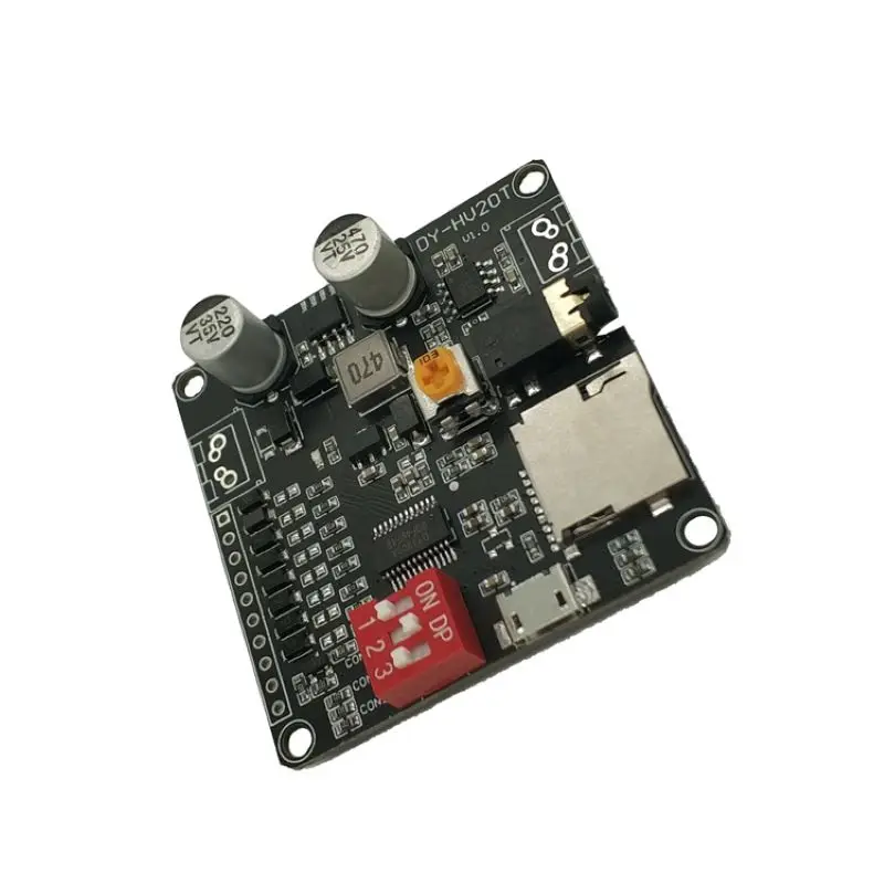 DY-HV20T DY-HV8F 12V/24V zasilacz 10W/20W moduł odtwarzania głosu wsparcie karta Micro SD MP3 odtwarzacz muzyczny dla Arduino