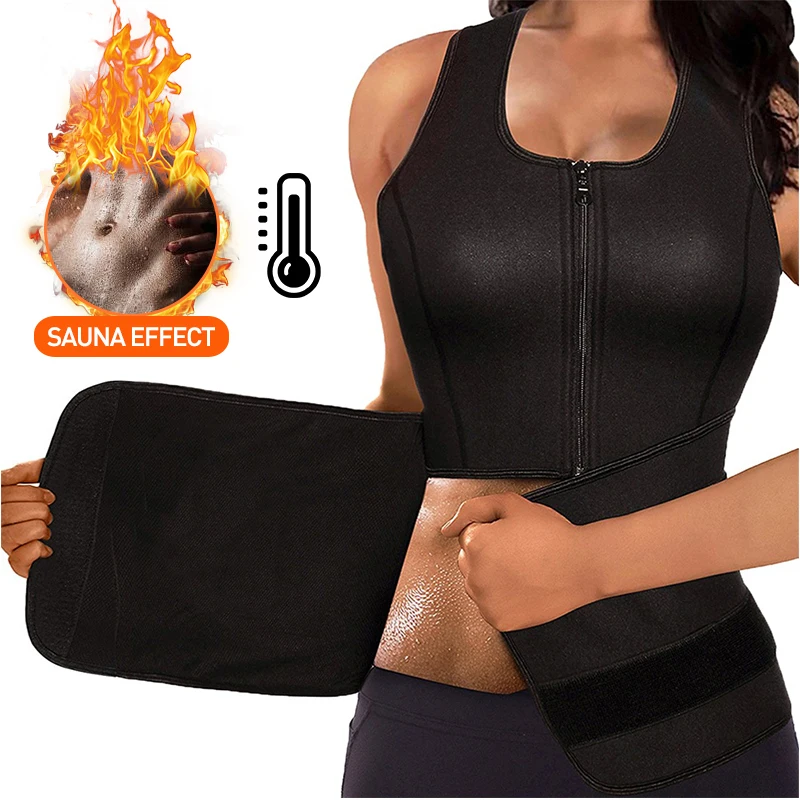 Plus rozmiar gorset Waist Trainer kobiety gaine ventre plat Sweat, kamizelka Sauna shapewear urządzenie do modelowania sylwetki odchudzanie