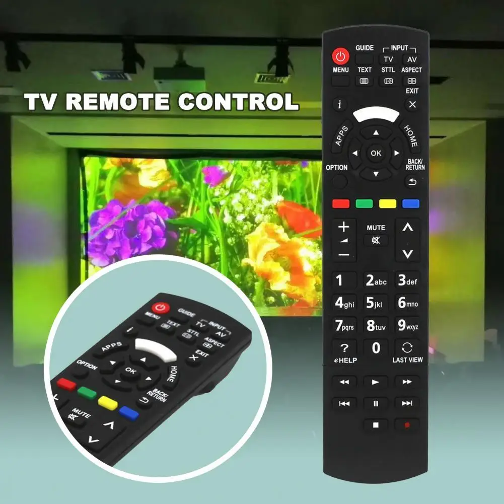 RM-L1268 Remote Control Easy to Use No Programming Black Smart LCD TV Controller for Panasonic N2Qayb00100 N2QAYB