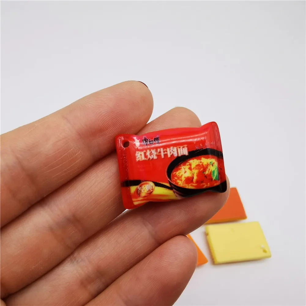 8pcs Slime Filler Simulation Cute Mini Noodles Food Miniature Model Charms for DIY Decoration