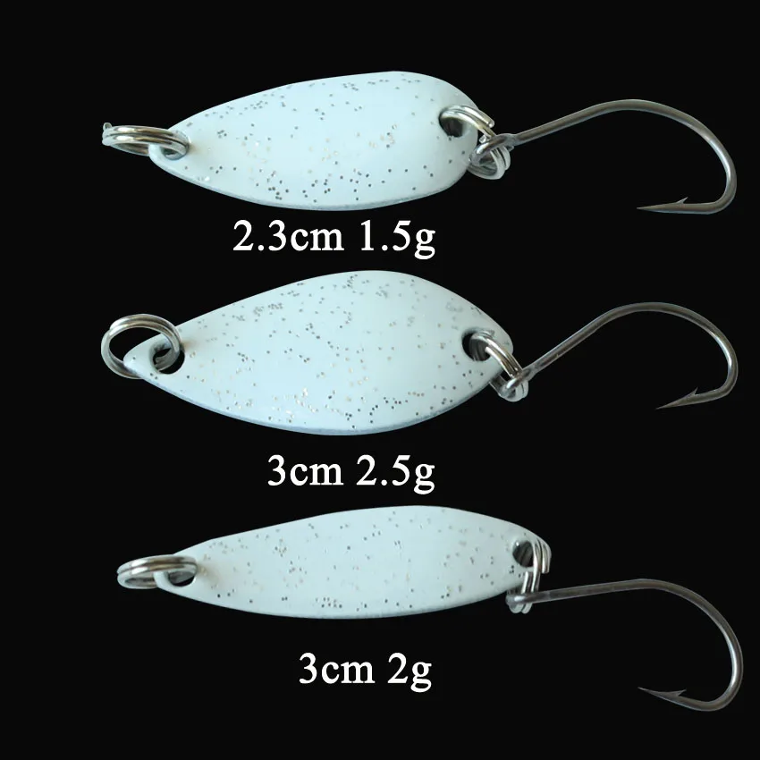 

fishing spoon 3pcs/lot 1.5g/2g/2.5g metal bait Trout Lure Fishing Spoon Bait Artificial For Fishing