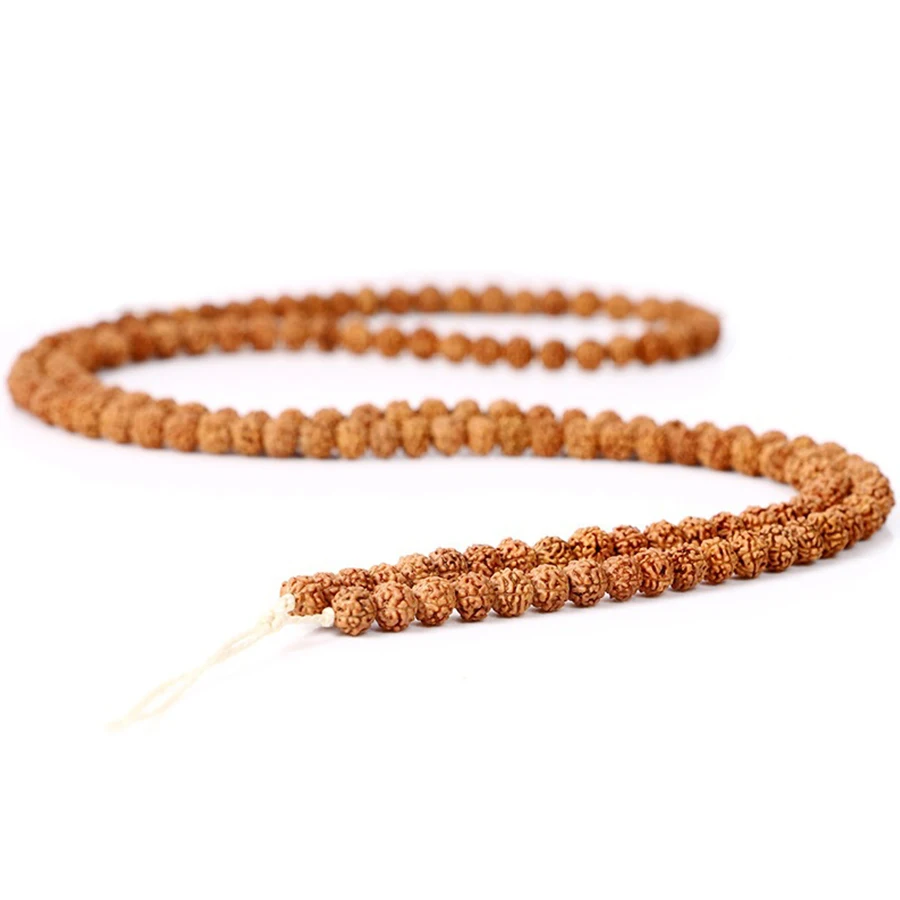 108Pcs Vajra Bodhi Rudraksha Beads 5/7/9mm Meditation Mala Bead Jewelry Making Prayer Chakras Bodhi Tibetan Buddhism Bracelet