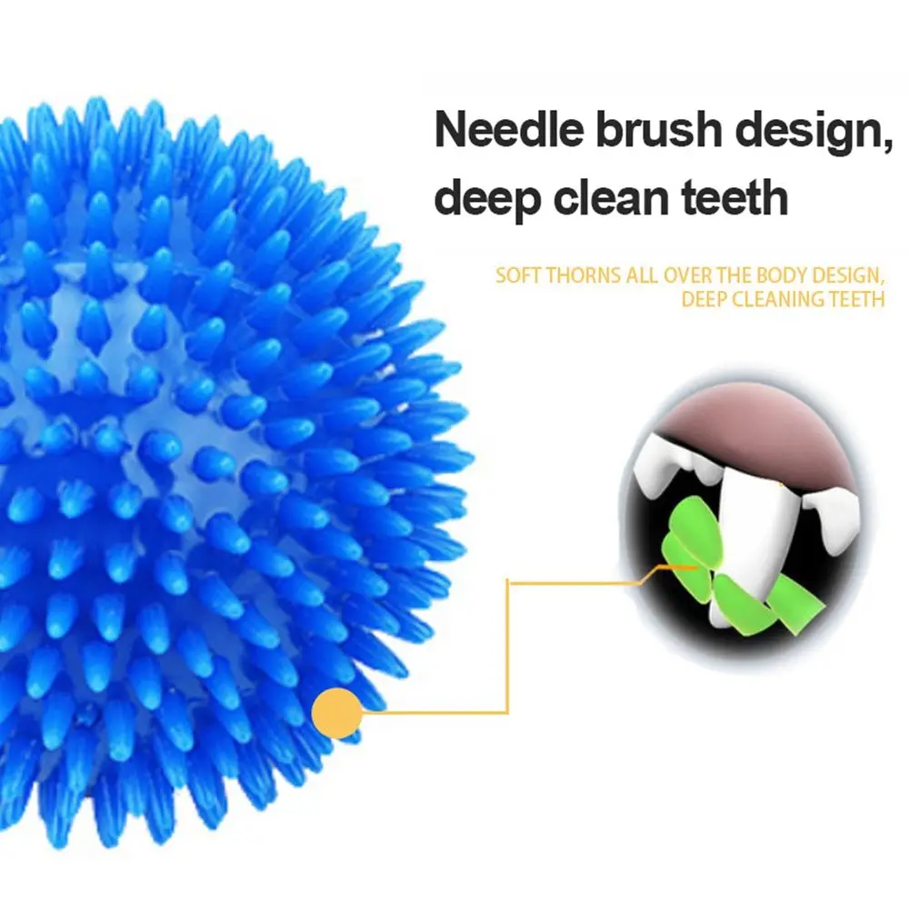 Small Rubber Pet Supplies Dog Toys Cleans Teeth Puppy Chew Toys Hedgehog Ball Spikey Balls Interactive Toys Dog Balls