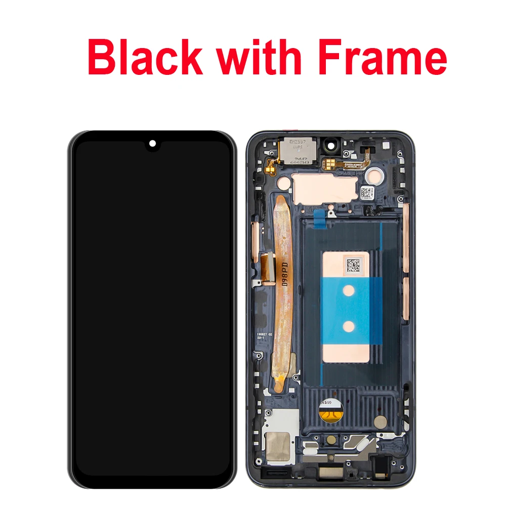 AAA+ 6.4\'\' LCD For LG G8X ThinQ LCD Display Touch Screen Digitizer Assembly Frame for LG G8X V50S LCD Screen LMG850 LMG850EMW