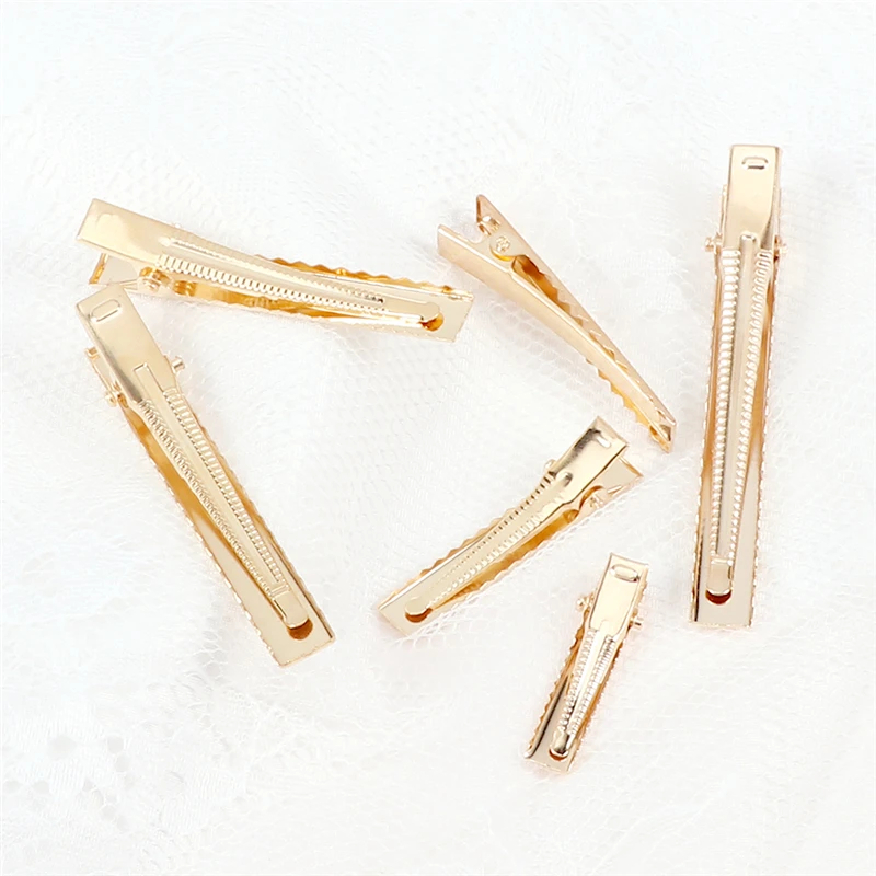 10Pcs/Lot Basic Metal Hair Clips Gold Silver Color Hairpins Fashion Simple Hair Alligator Clips For Women Hair Tools Accessories