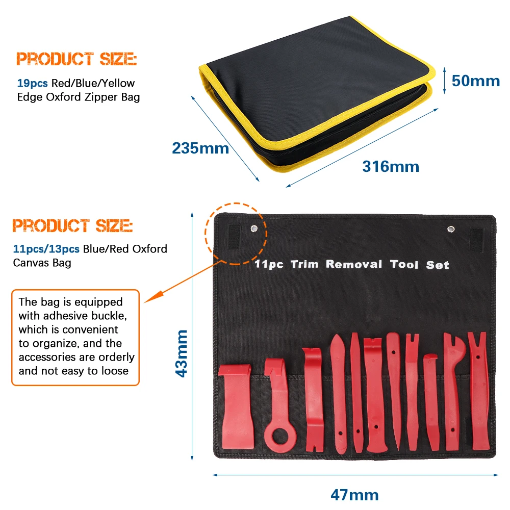 1 set Hand Tool Car Disassembly Tools Set DVD Stereo Refit Kits Interior Plastic Trim Panel Dashboard Removal Tool Repair Tools