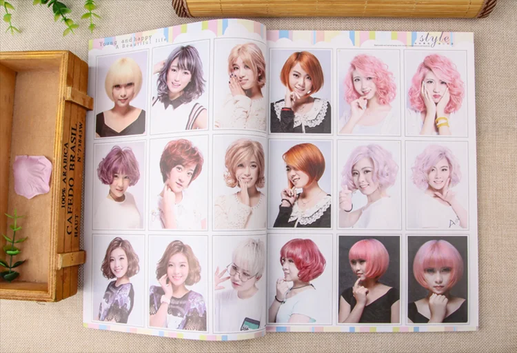 Wanita Nyonya Gaya Rambut Buku Teks Rambut Panjang Rambut Pendek Rambut Pir Perm Rambut Pewarna Rambut Model Asia Foto Tren Penata Rambut Buku Majalah