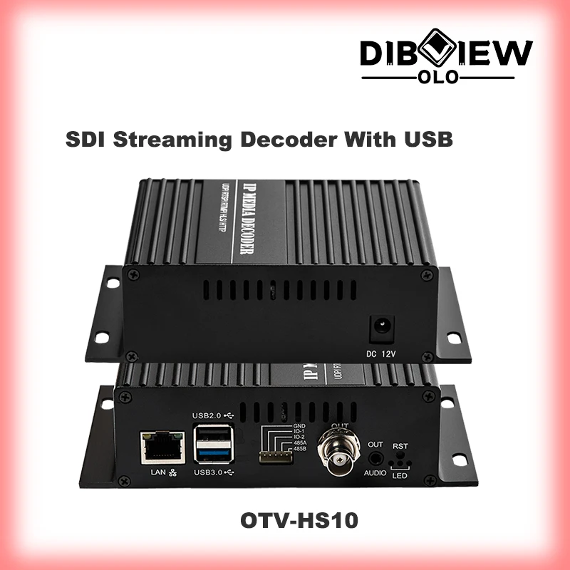 

OTV-HS10 SDI SRT HTTP HLS UDP RTSP RTMP IPTV Live Facebook Youtube Streaming Video Decoder With USB