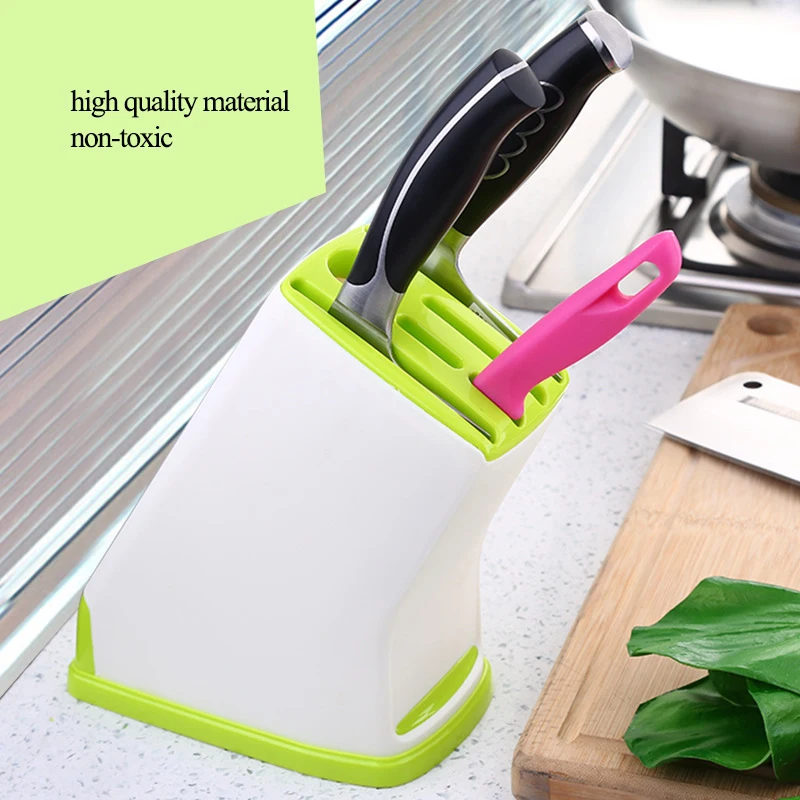 plastic multi-functional kitchen scissors rack, knife stand tool holder, stainless steel knife shelf, knife storage carriage