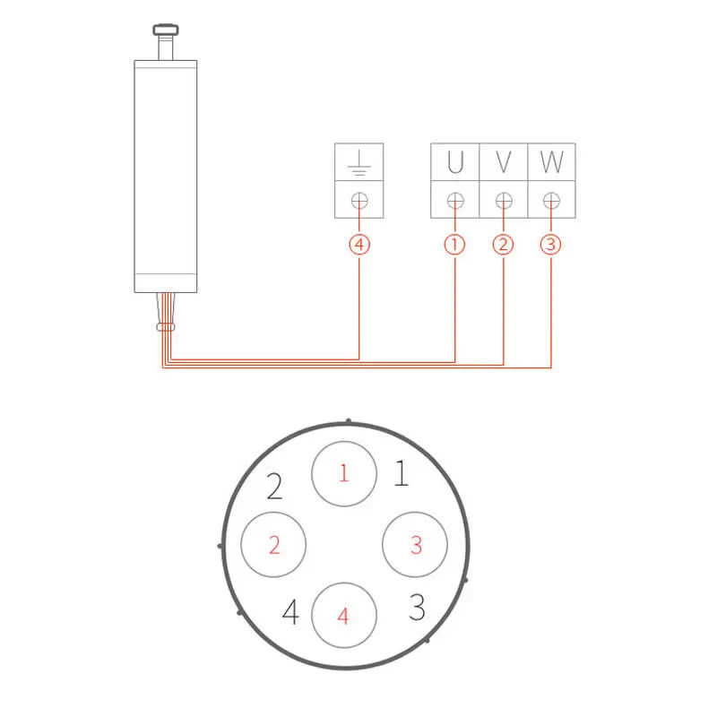 5.5KW CNC แกนมอเตอร์220V 380V น้ำเย็นเครื่องมิลลิ่งแกนเพลา Z 5500W 125มม.แกน ER25 Collet Chuck