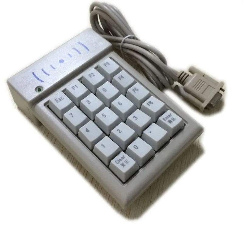 Serial communication ID swiping password keyboard | programmable ID swiping device with keyboard | ID card reader YD791