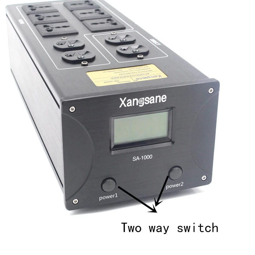 Hifi Audio 10ways Schuko/US/AU Outlets Noise Filter AC Power Conditioner Audiophile Power Filter Power Purifier