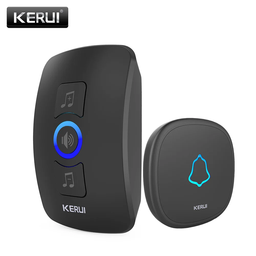 Waterproof KERUI32 Songs Touch Button  Welcome Door bell Smart Home Alarm Intelligent Wireless Doorbell For Home Alarm Security