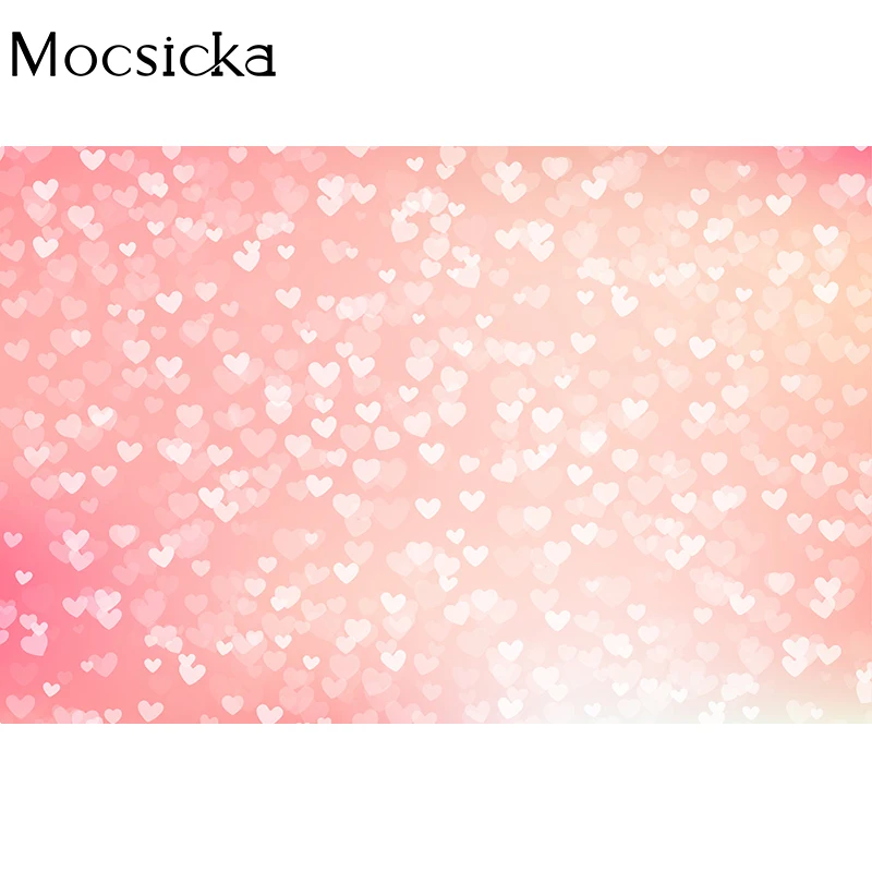 Mocsicka Child Portrait Photography Background Pink Bling Decoration Baby Shower Photo Backdrops Custom Poster Banner