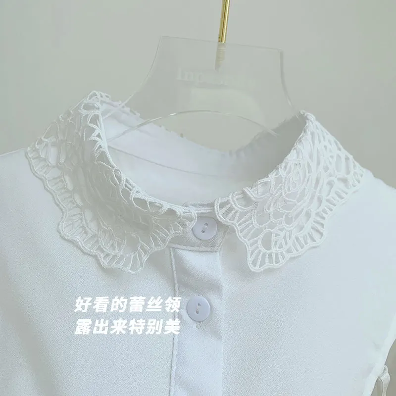 stylish Lace fake collar women detachable collars Solid  shirt women  accessories