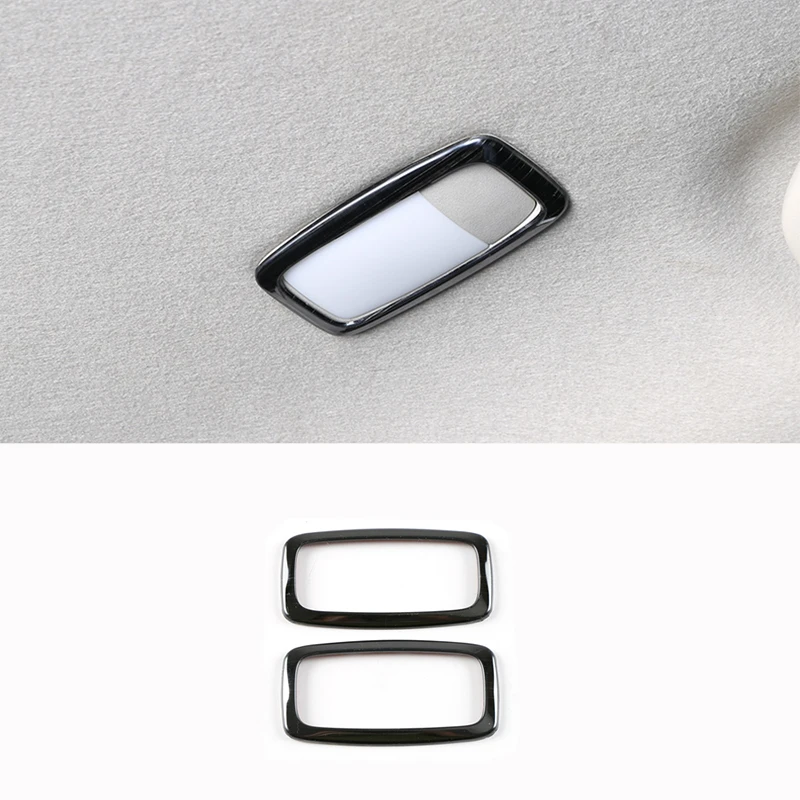 

For Nissan Navara 2017 2018 2019 2020 Stainless Black Car Rear reading Lampshade Cover Trim Sticker Car Styling accessories