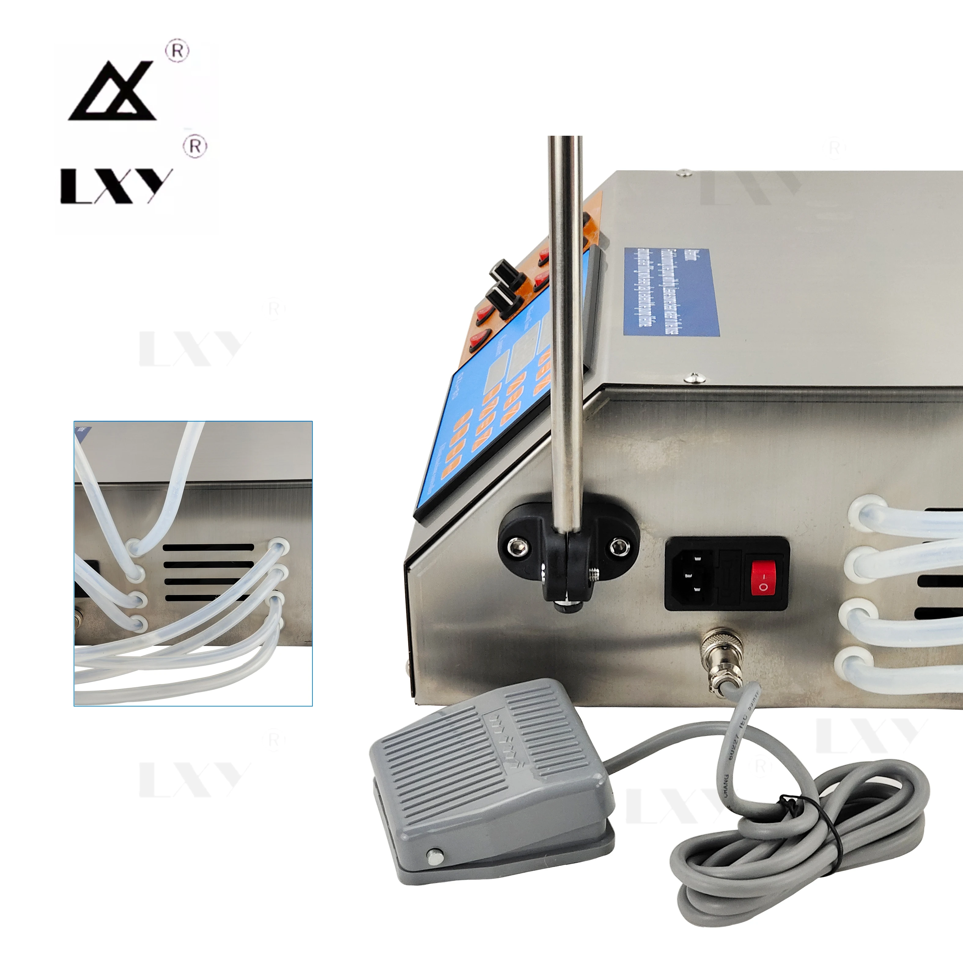 4 Heads Liquid Filling Machine Four Nozzles Filler Electric Digital Control Pump 0-4000ml For Perfume Water Juice Drinking Fill