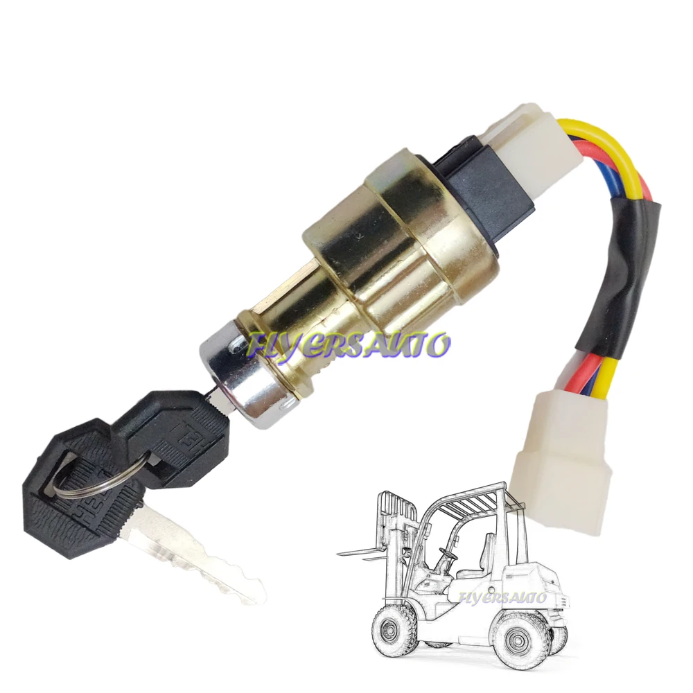 Ignition Coil JK411 FITS HELI H3 3Ton Forklift 12 Volt A218371 Key switch HANGZHOU JK411A 4lines CPDS13/15/16/18/20 J/JD1