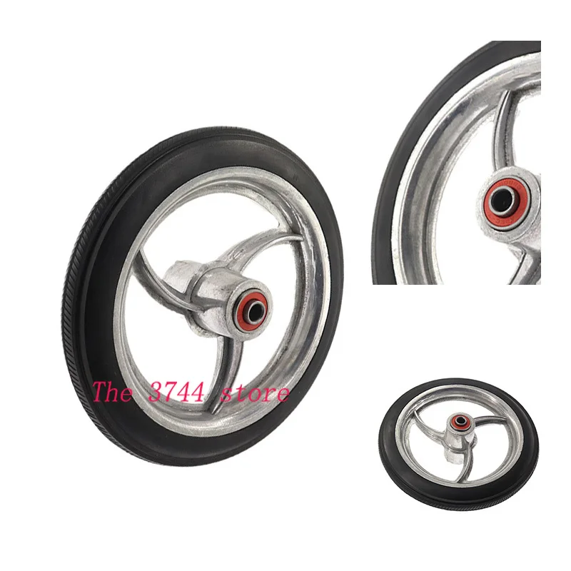 7 Inch Solid Rubber Tire with Aluminum Rim Wheel Replacement For chairs, Rollators, Walkers  Accessories