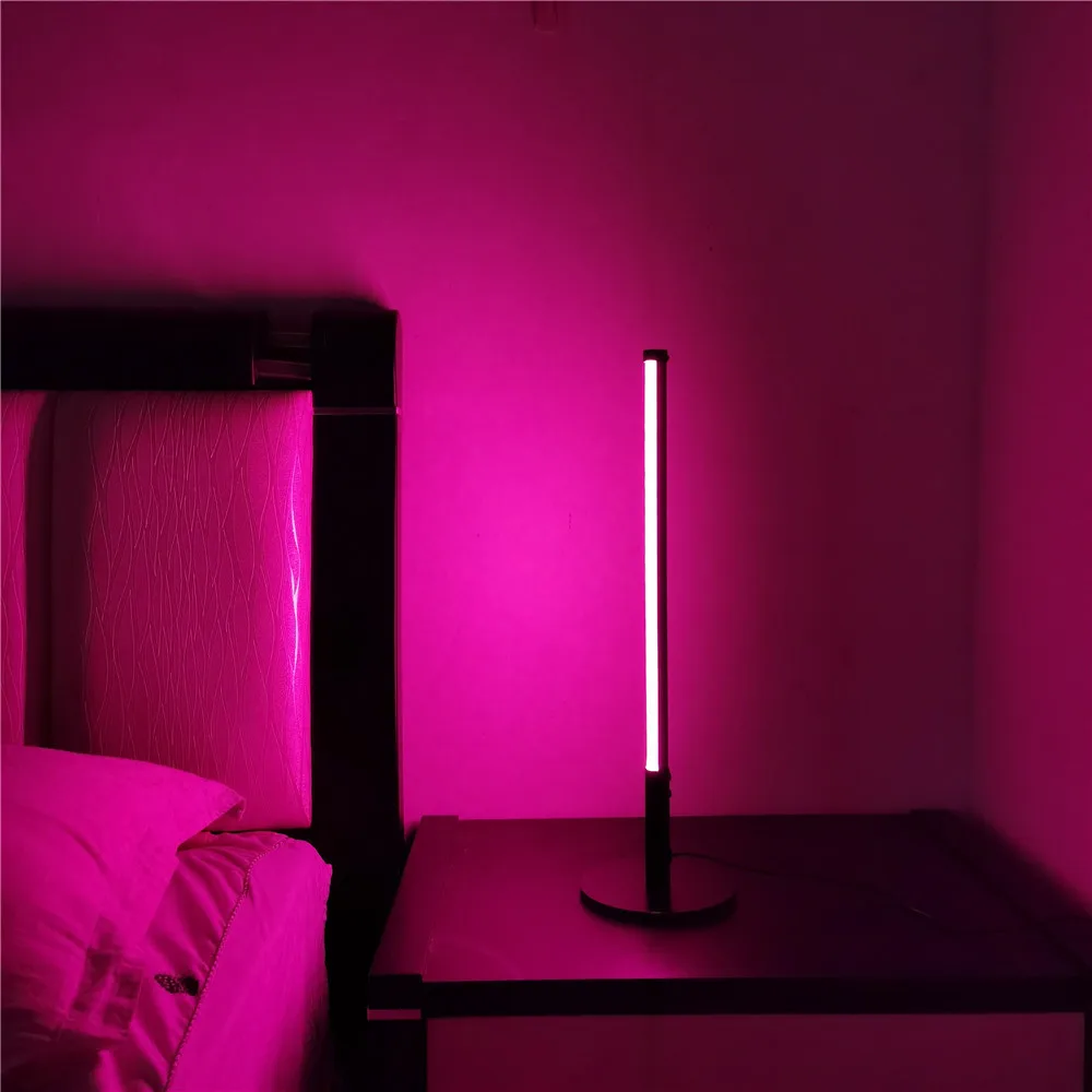 

Creative RGB Colorful Table Lamp Nordic Bedside Bedroom Simple LED Lamp Study Room with Remote Control Atmosphere Lamp