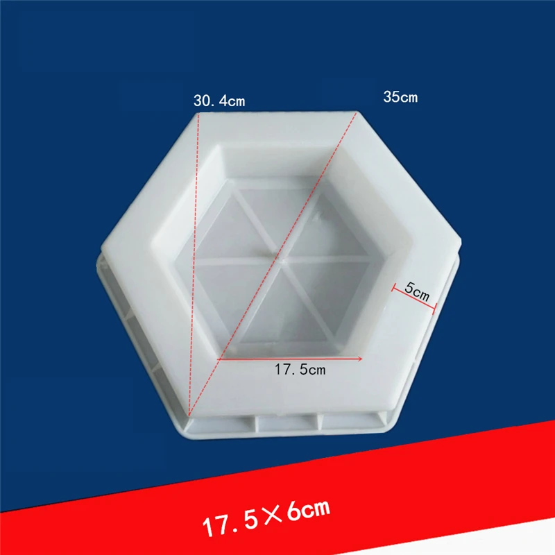 Imagem -03 - Hexagon Hole Forma Concreto Plástico Tijolo Mold Faça Você Mesmo Caminho Maker Pavimentação Passarela Pavimento Jardim Moldes 175x6 Centímetros