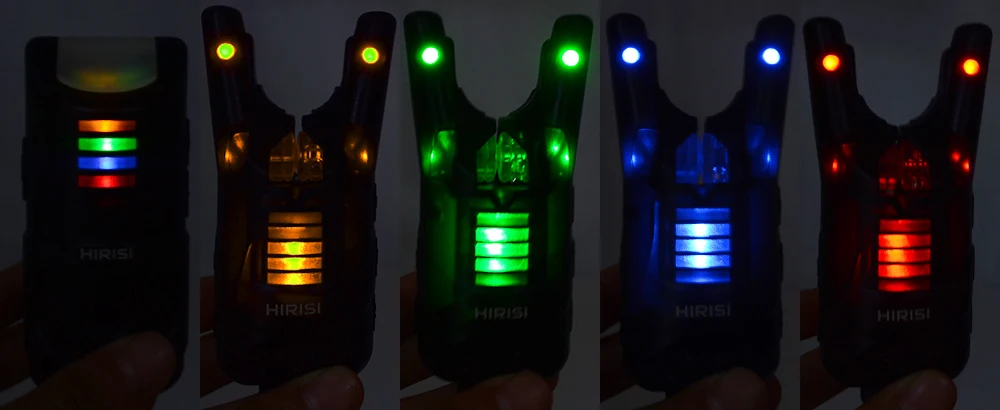 Hirisi Kabelloses Karpfenangel-Bissalarmsystem, Elektronisches Bissanzeiger-Set mit Batterien, Angelzubehör HRS1 – Detail 7