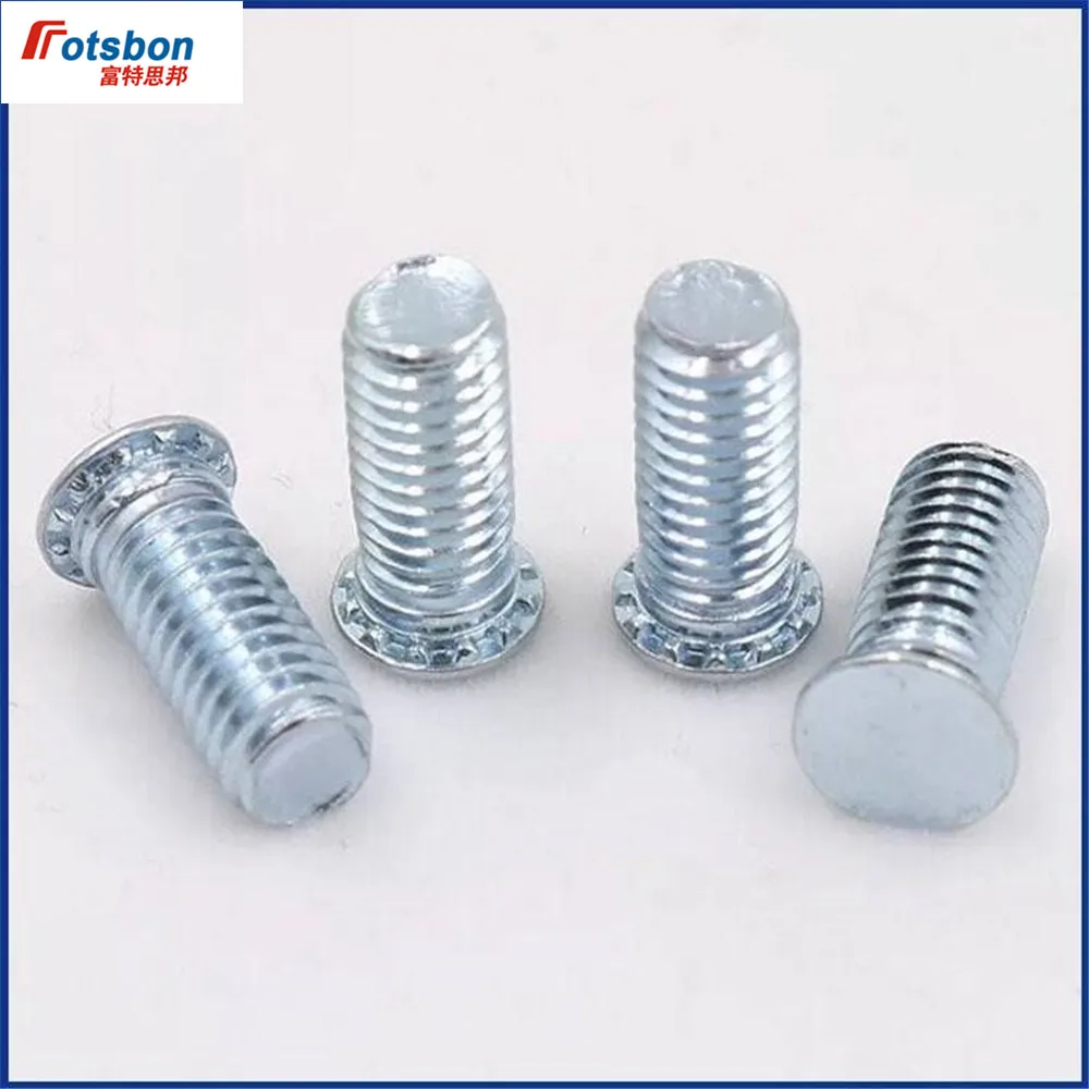 FH-M10-15 Round Head Studs Self-clinching Blind Protruding Clinch Platen Screws Sheet Metal Vis Pins Rivets PCB Inserts