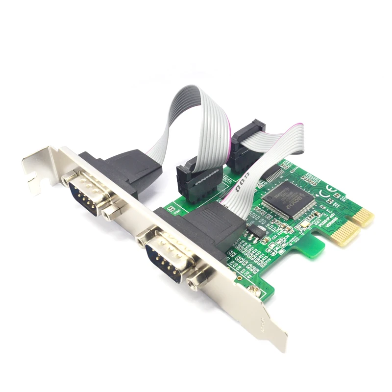 

H1111Z Add On Cards RS 232 Adapter PCI Express 1X Computer Expansion Cards RS232 PCI-E X1 Computer Components 2Port Serial Card