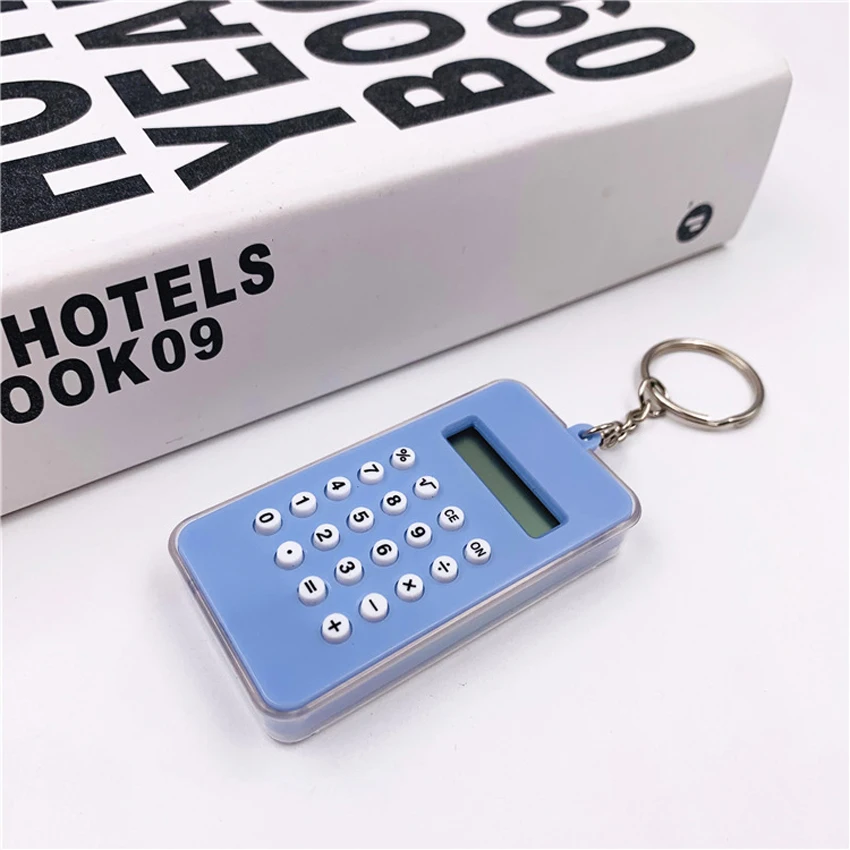 Creative mini calculator, special calculator for student exams, special keychain calculator for button batteries