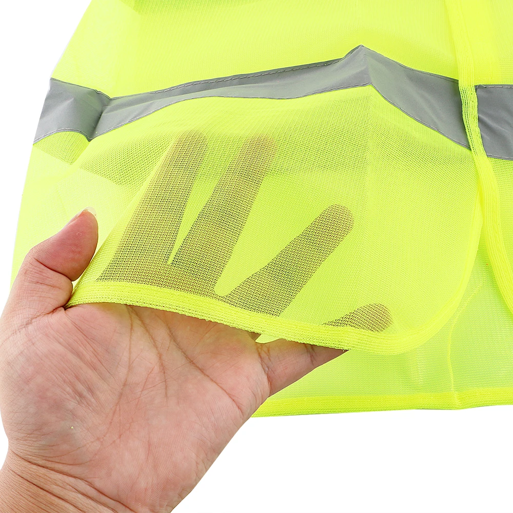 Emergency Car Repair High Visibility Neon Safety Vest Reflective Belt for Outdoor Sports Running Cycling Car Reflective Vest