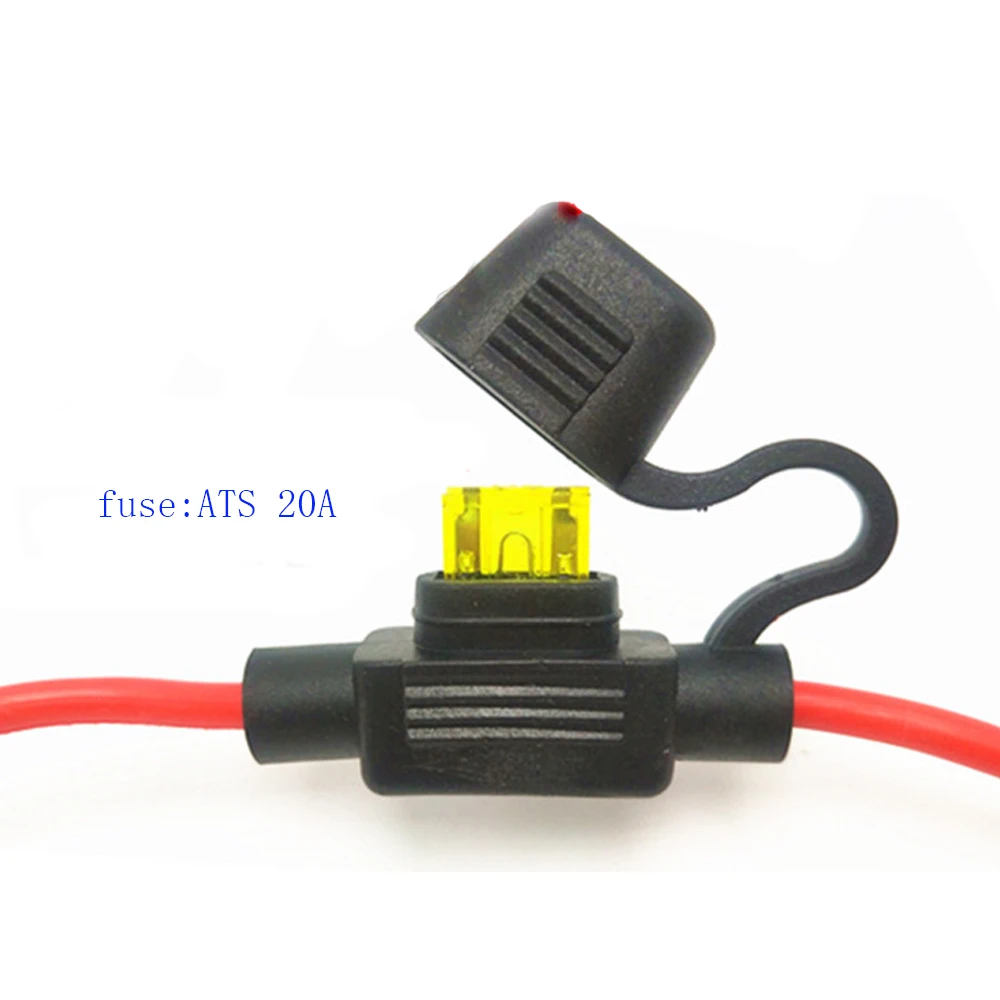Jtron car cigarette lighter socket 12v  pure copper  Extension cord with 20A fuse