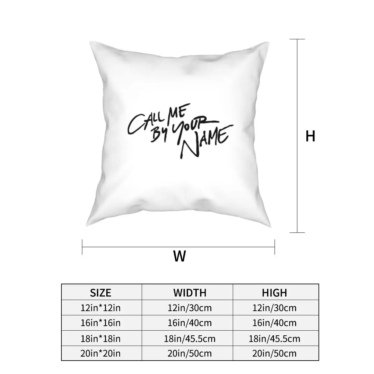 Call Me By Your Name Square Pillow Covers Polyester Car CMBYN LGBT Cushion Case Creative Decor Pillowcase 40*40cm