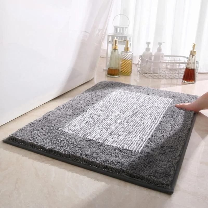 Bathroom Door Doormat Non-slip Soft Bathroom Carpet Home Decoration Thickened Bath Mat Home Floor Carpet Door Hallway Rug