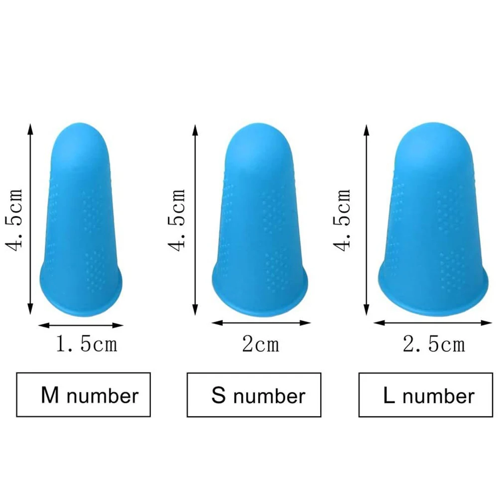 3/5 sztuk wielofunkcyjna silikonowa palec naparstek zdobienie do szycia robótki ochraniacz na palce pokrowiec czapki przyrządy do szycia