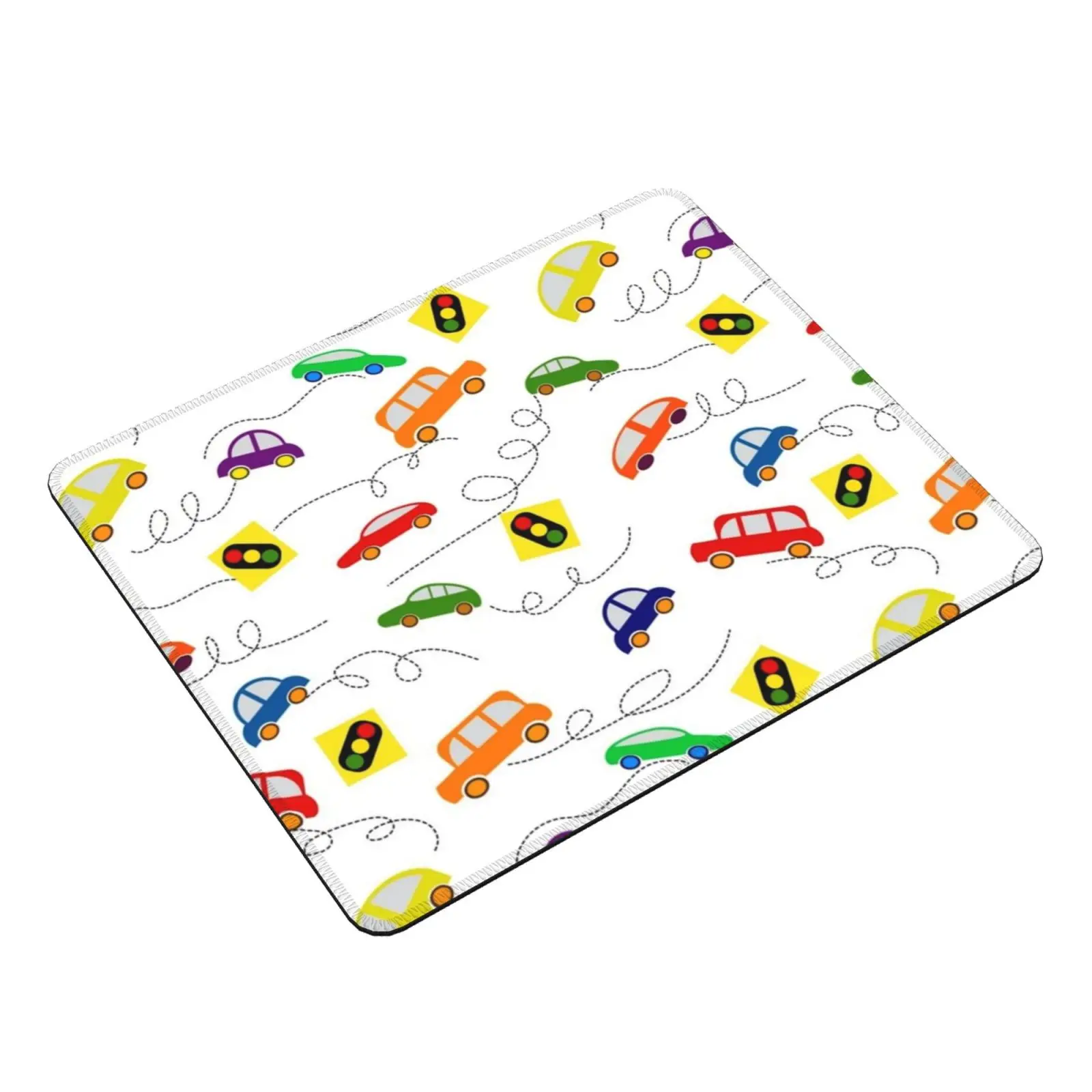 Cars And Traffic Lights. Kids Toys. Mouse Pad DIY Print Cars Childrens Toys Transport Multicolored For