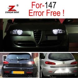 Canbus white Car LED Reverse backup tail lamp + LED plate Exterior light + LED Parking city bulb for Alfa Romeo 147  (2000-2010)