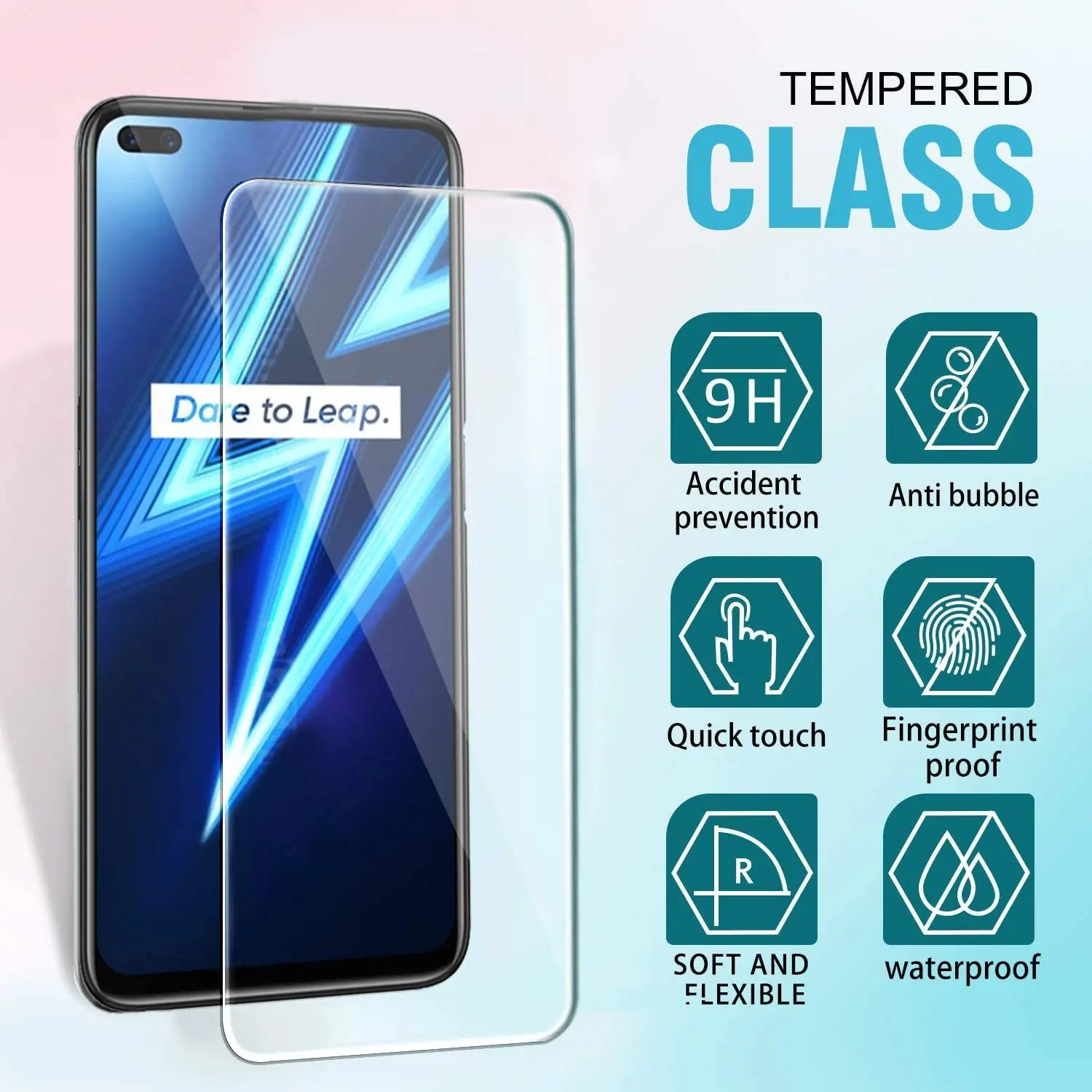 For Realme 7 6 Pro Glass For OPPO Realme 7 6 Pro Tempered Glass Screen Protector For OPPO Realme 7 6 5 Pro 5 7 Lens Glass