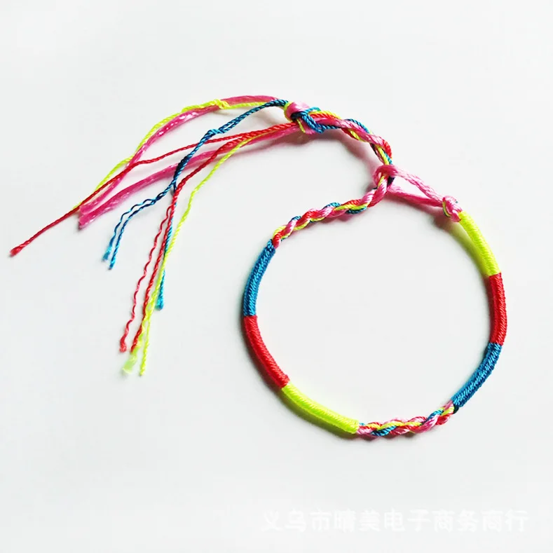 12 X Handmade Brazilian Woven Handmade Cotton Thread String Friendship Bracelets