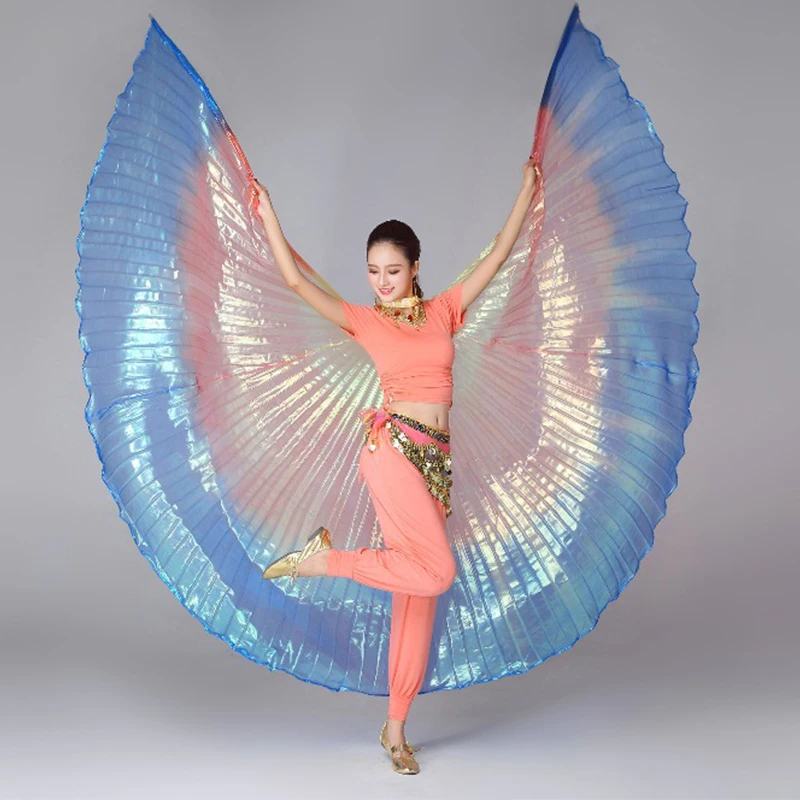 High Quality Women Belly Dance Wings Adults Dance Wear Costume Isis Colorful Wings Butterfly Oriental Design Wings