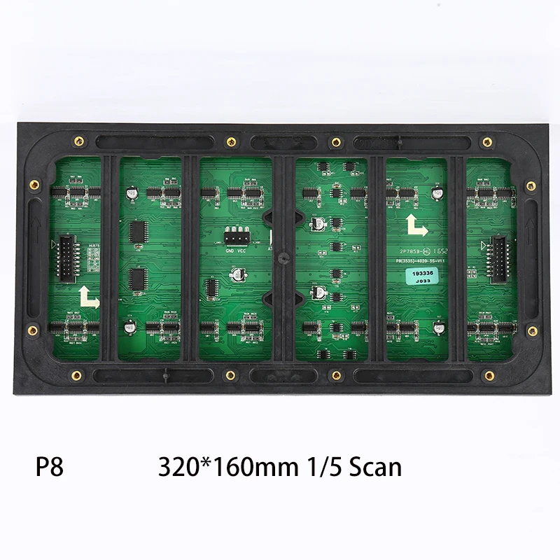 P8 Modulo schermo LED a colori per esterni 320 * 160mm 1/5Scan 40 * 20 pixel Modulo RGB impermeabile per esterni, pannello LED SMD