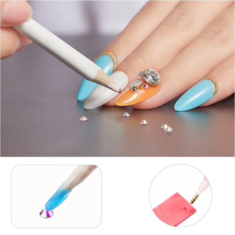 Professional Rhinestones Gems Picking Crystal Tool Wax Pencil Pen Picker Clothing Decoration Tool Diamond Painting Tools