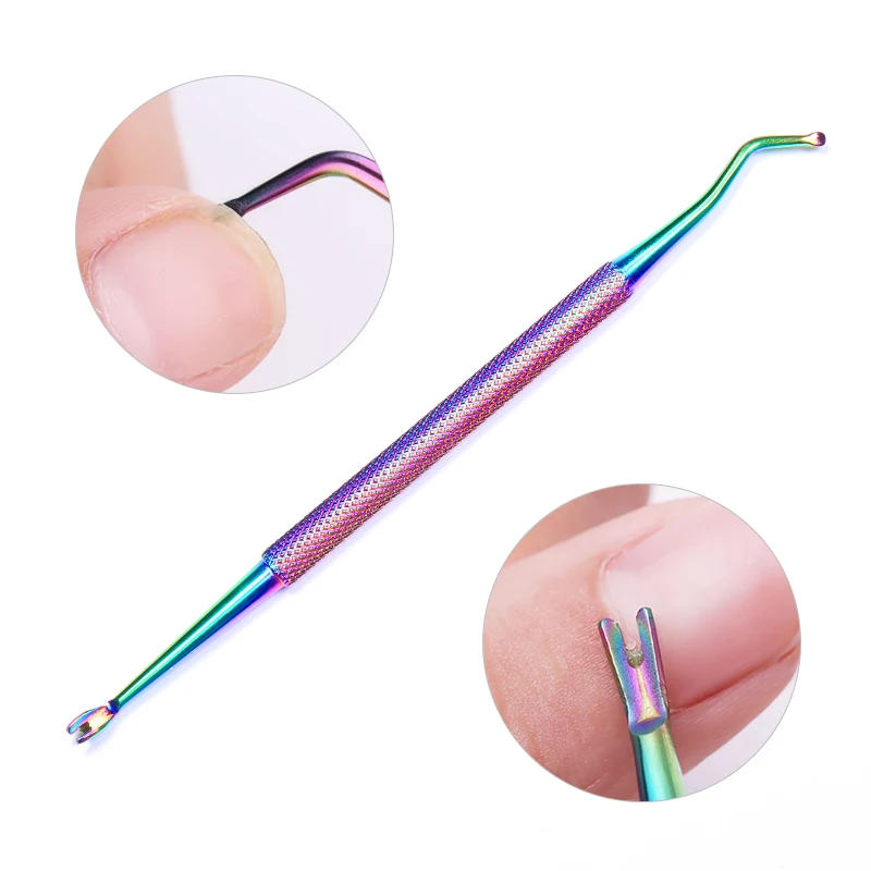 Dụng Cụ Lấy Da Chết Móng Dụng Cụ Đẩy Nút Gài Cầu Vồng Cắt Kềm Bấm Tẩy Tb Chết Gel UV Ba Lan Thép Không Gỉ Vệ Sinh Móng Tay Nghệ Thuật Dụng Cụ