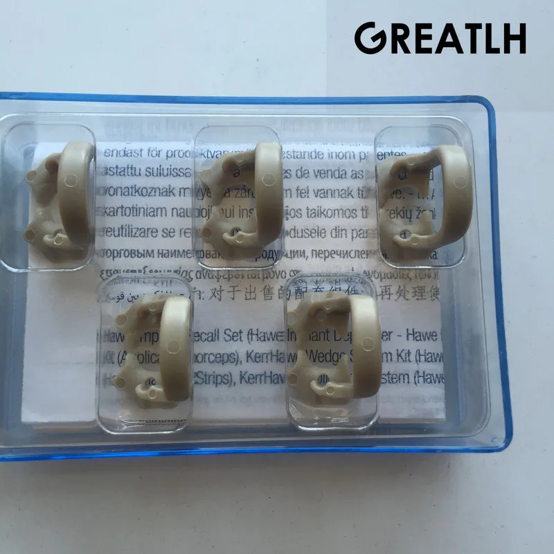 5pcs/box Dental Rubber Dam Sundries Molar Teeth Polymer Kerr Soft Clamp Universa