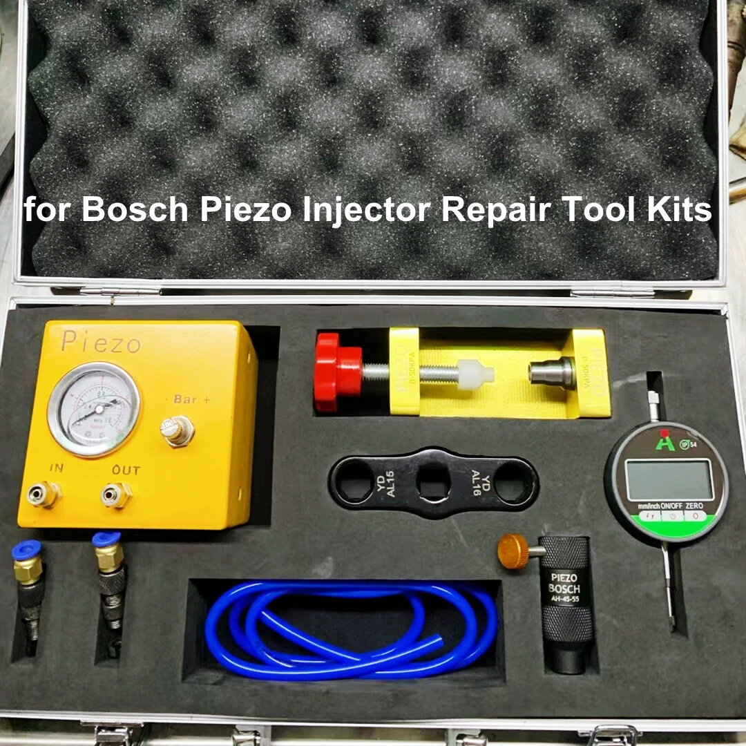 

for Bosch Piezo Diesel Common Rail Injector Disassemble Back Pressure Stability Test Needle Valve Stroke Measuring Repair Tool