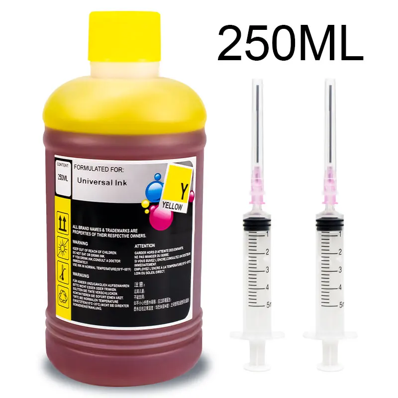 Kit de recarga de tinta para tinte de tinta negra, 250ML/botella, para Canon PG510 CL511 PG 540 545 445 440 CL 541 546 XL, tanque de cartucho de