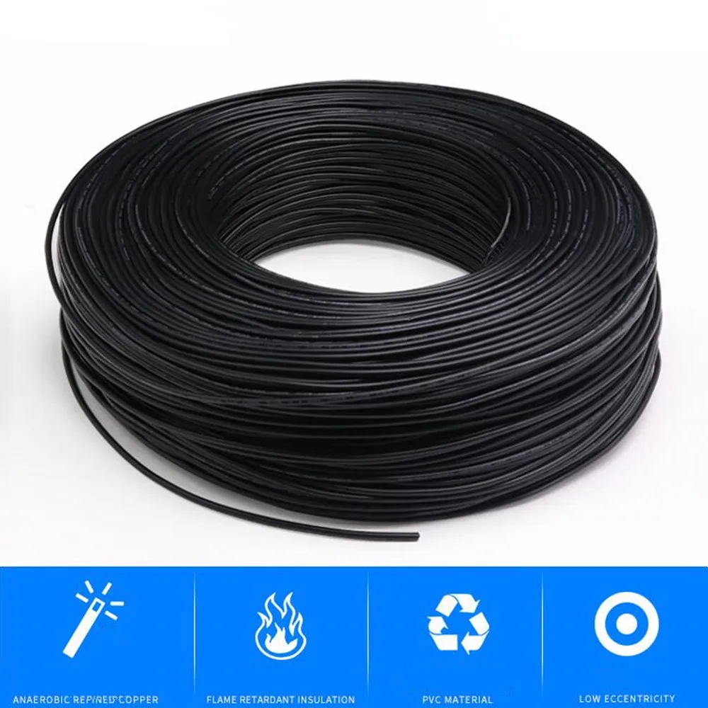 UL1185 PVC Tinned Copper Single Core Shielded Electronic Wire Audio Signal Cable 14A 16 18 20 22 24 26 28AWG