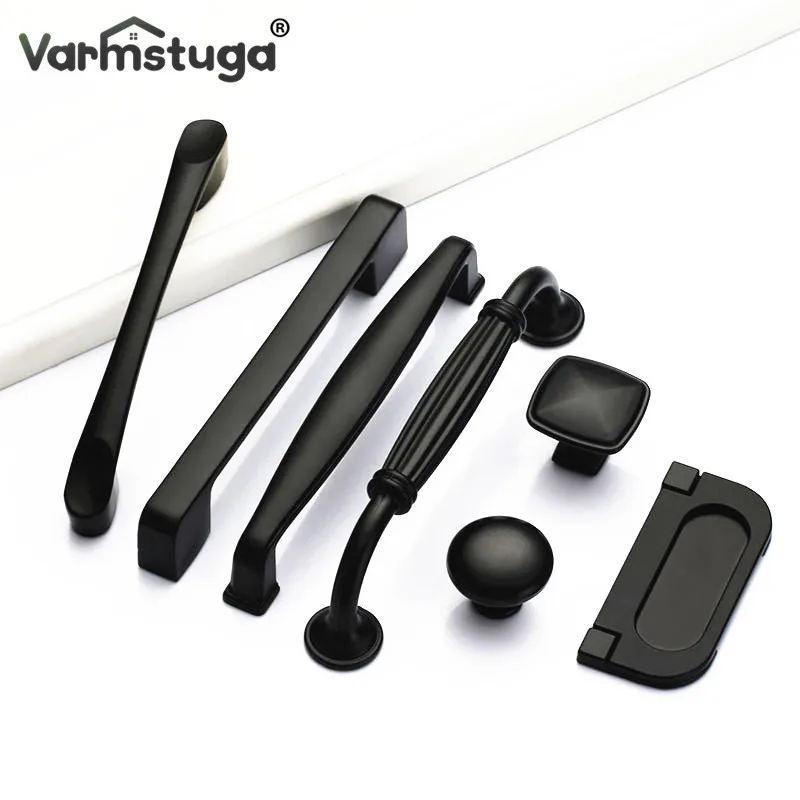 Black Handles for Furniture Cabinet Knobs and Handles Kitchen Handles Drawer Knobs Cabinet Pulls Cupboard Handles Knobs