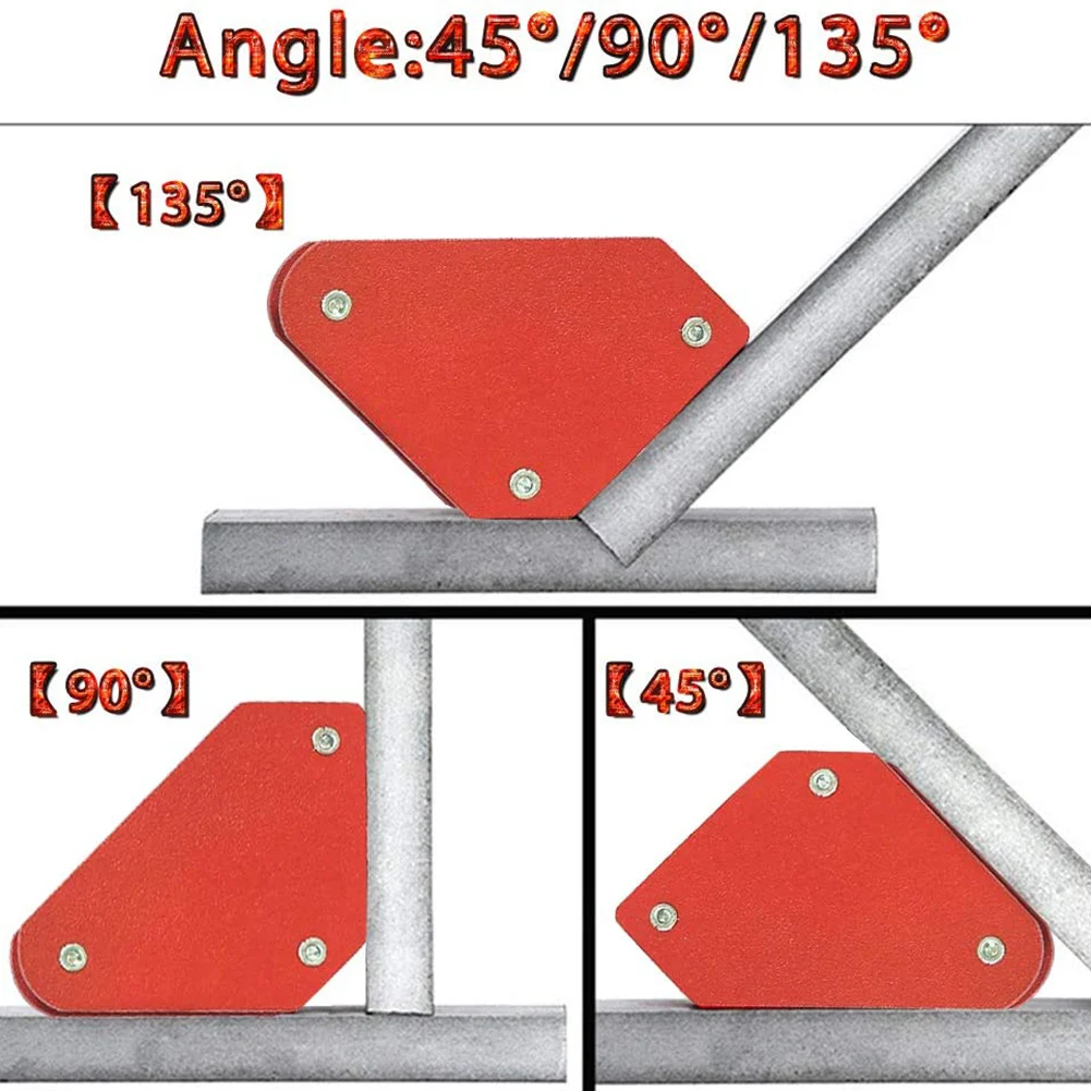 1 soporte magnético para imán de soldadura 45 ° /90 ° /135 °   Herramientas de soporte de soldadura localizador posicionador de soldadura imán de